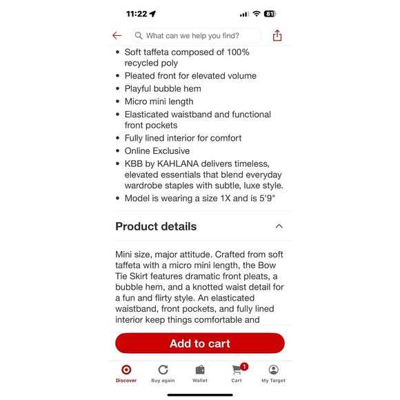 Stylish Black Skater Skirt - Picture 4 of 5